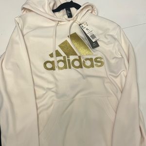 NWT White/cream Adidas hoody